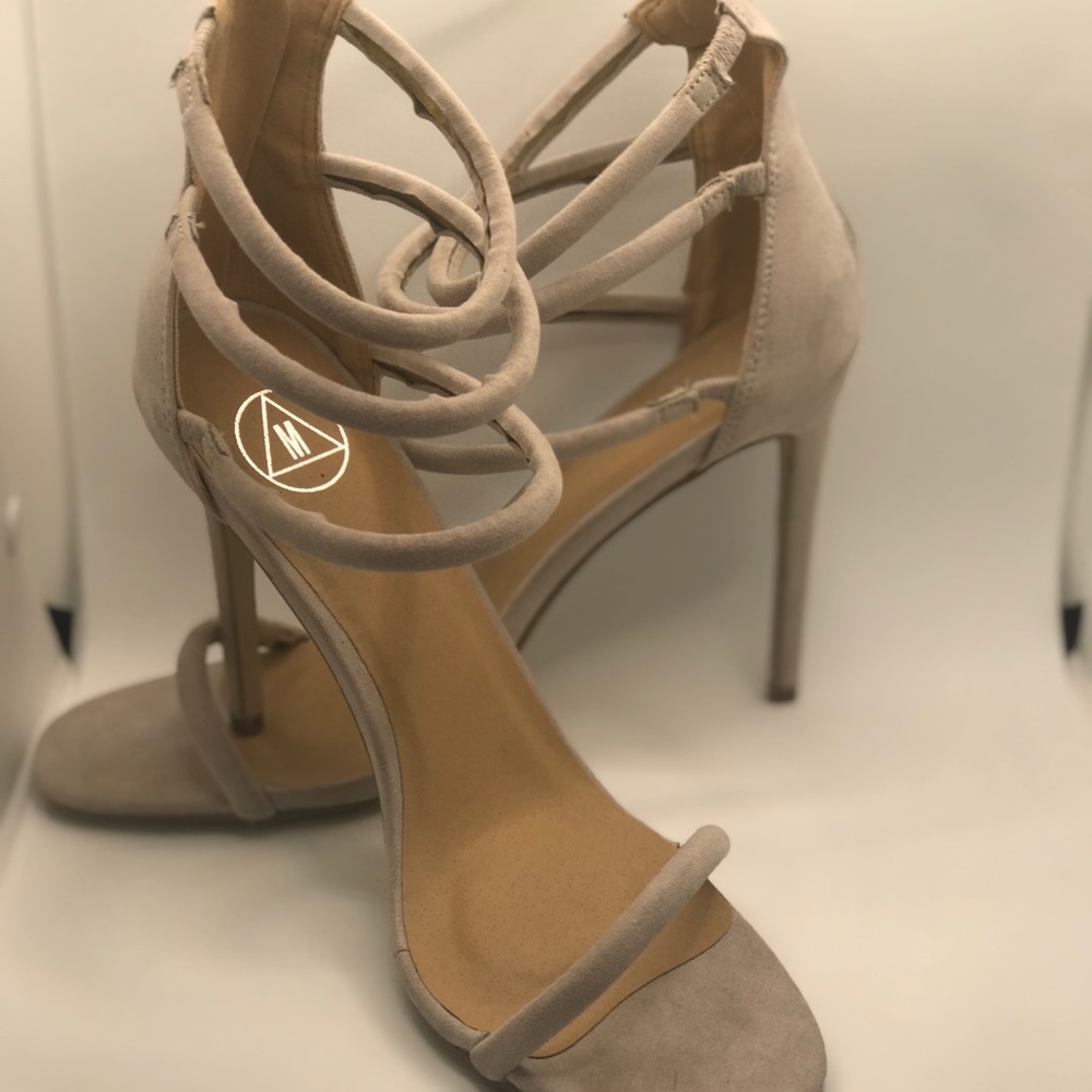 Nude/Tan Suede Stiletto Heel Shoes